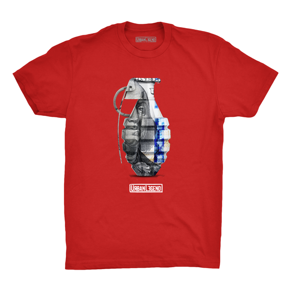 T-shirt Vintage Grenade – Taille Jeunesse Medium, Très Bon état, Rare