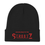 SHE BELONGS TO THE STREETS EMBROIDERED BEANIE