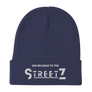 SHE BELONGS TO THE STREETS EMBROIDERED BEANIE